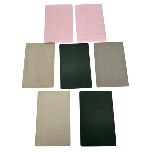 Lot of 7 Antique Cabinet Cards 1880s Meadville PA Fowler & Dunn Portrait Photos - Picture 2 of 7